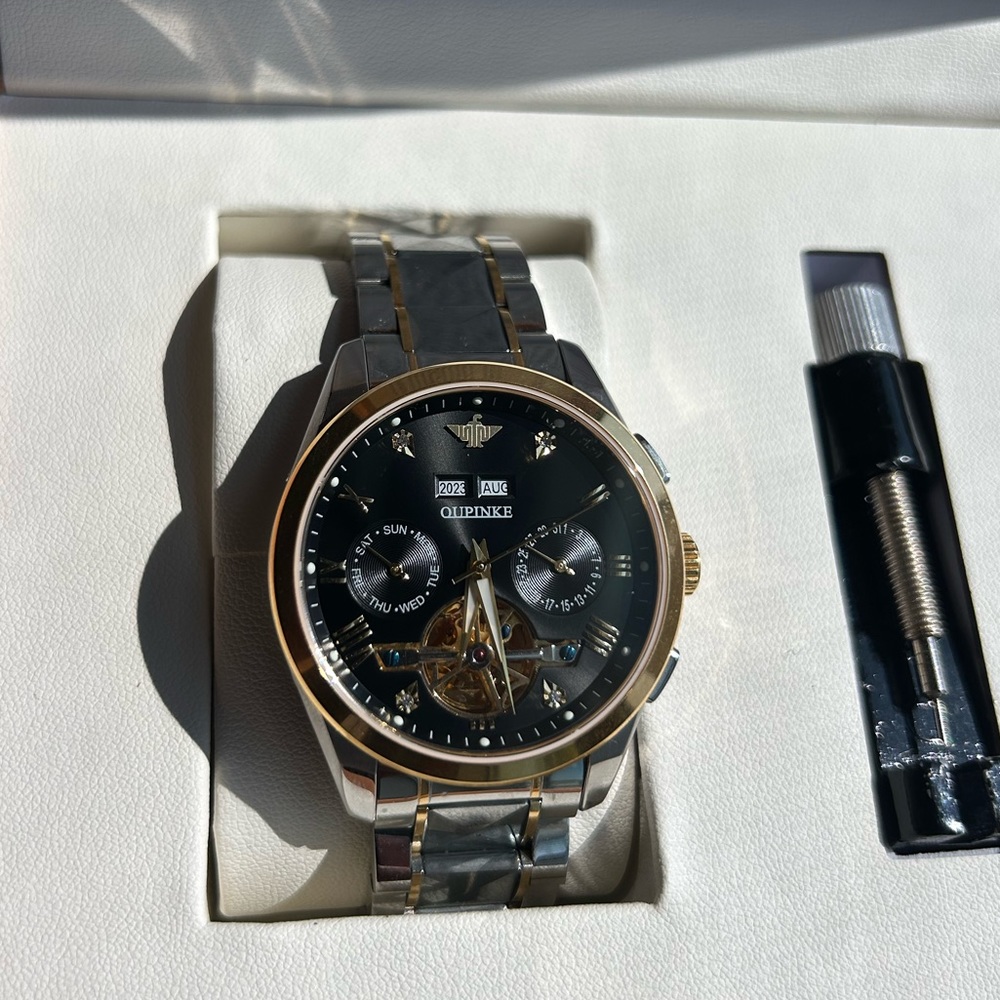 Oupinke 40mm Mechanical Watch - Stainless steel, Waterproof. Model 3186